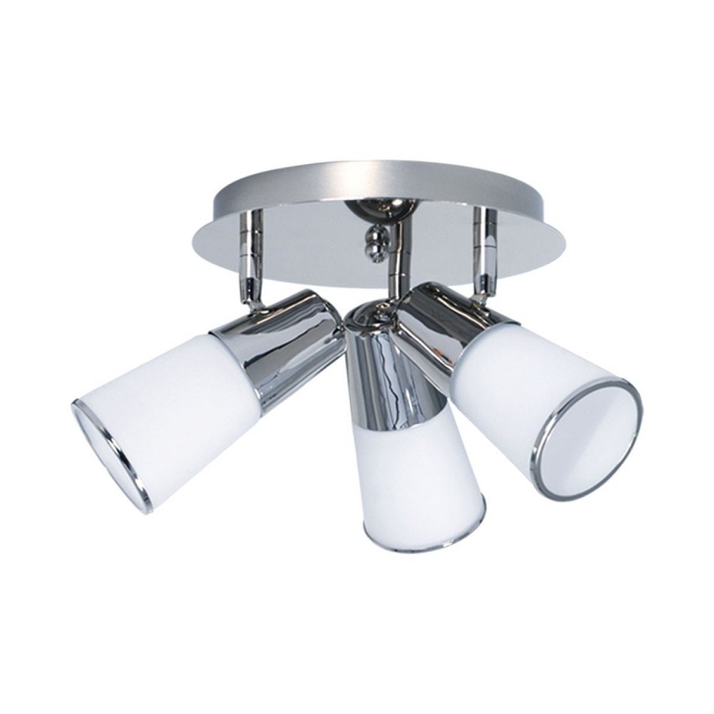 PLAFON ECO + 3 LUCES CROMO - COCINA - FB Iluminación