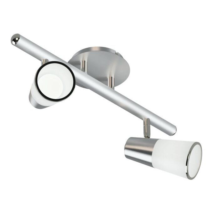 SISTEMA ECO + 2 LUCES ACERO - LIVING - FB Iluminación