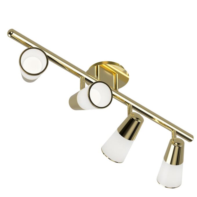 SISTEMA ECO + 4 LUCES ORO - COMEDOR - FB Iluminación