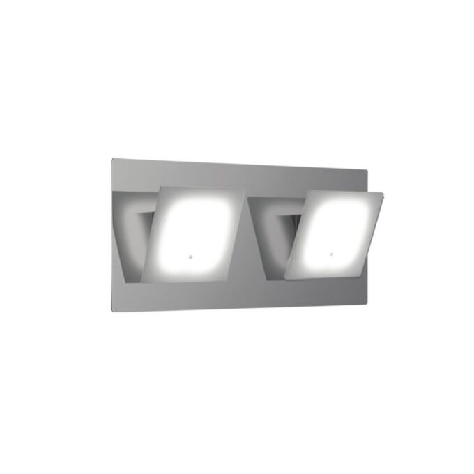 APLIQUE WIT 2 LUCES CROMO, NEGRO, BEIGE O BLANCO - LIVING - FB Iluminación