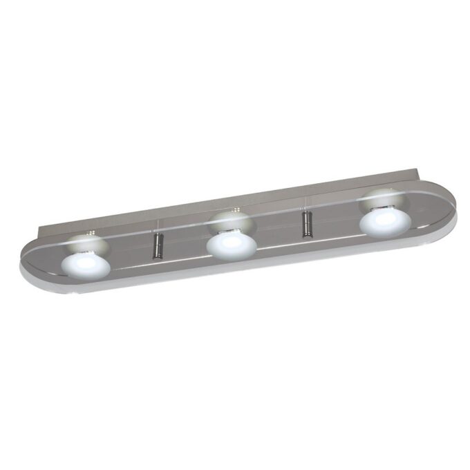PLAFON CHARLY 3 LUCES CROMO POTENCIA 3x6,8W - TOILETTE - FB Iluminación