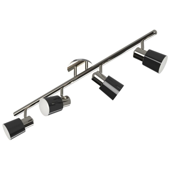 SISTEMA DAN 4 LUCES CROMO - LIVING - FB Iluminación