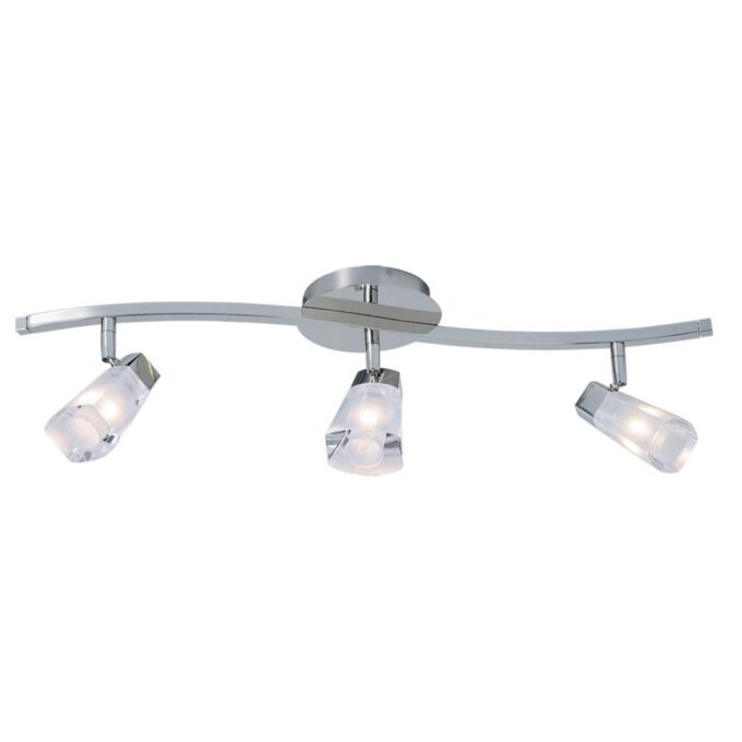 SISTEMA VIRGO 3 LUCES CROMO - LIVING - FB Iluminación