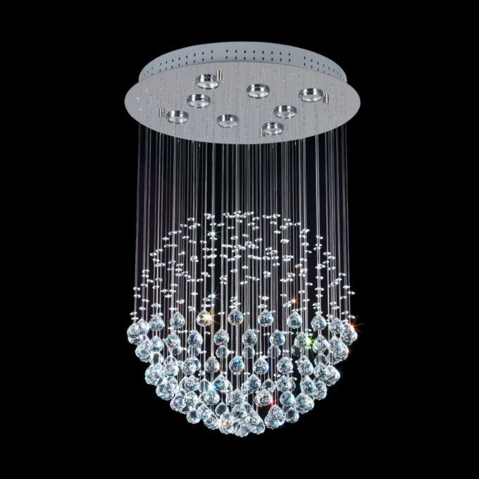 COLGANTE ESFERA SIMPLE 10 LUCES - LIVING - FB Iluminación