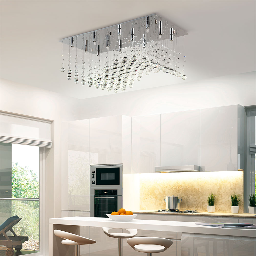 PLAFON MEDIA ONDA 14 LUCES - LIVING - FB Iluminación