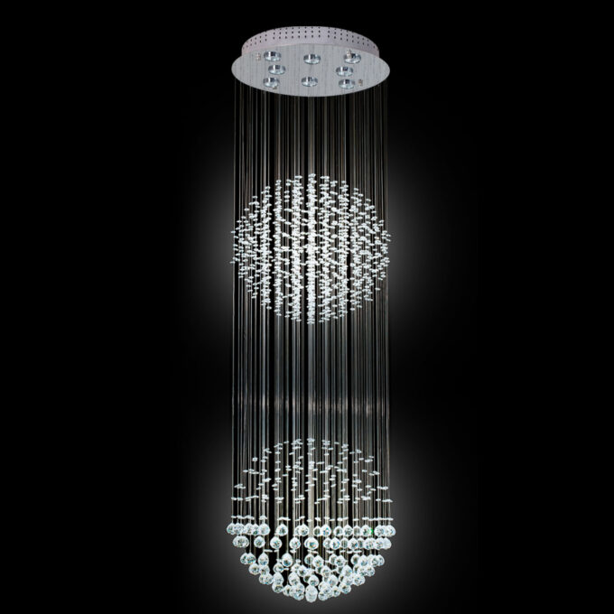 COLGANTE ESFERA DOBLE 6 LUCES - LIVING - FB Iluminación