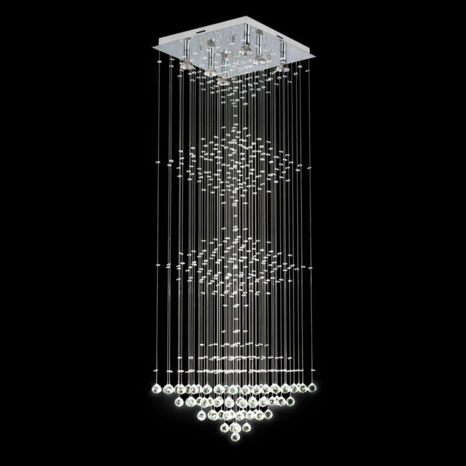 COLGANTE 4 ROMBOS 6 LUCES - LIVING - FB Iluminación