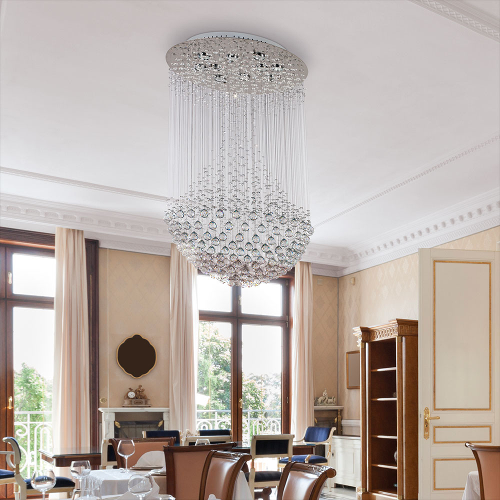 COLGANTE MEDIO IBIZA 10 LUCES - LIVING - FB Iluminación