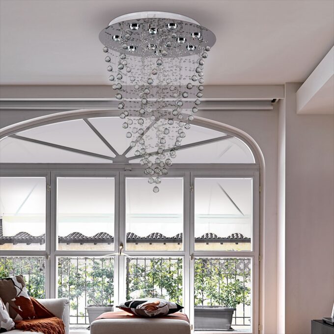 COLGANTE PILAR 10 LUCES - LIVING - FB Iluminación