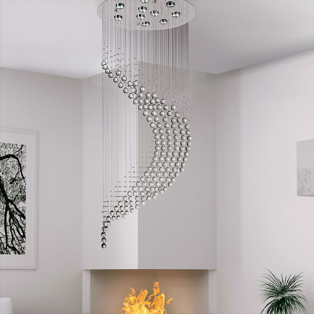 COLGANTE SANTIAGO 10 LUCES - LIVING - FB Iluminación