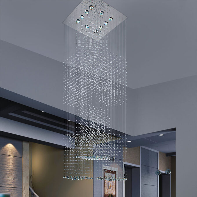 COLGANTE CUBIK 10 LUCES - LIVING - FB Iluminación