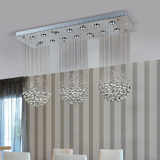 COLGANTE MORA TRIPLE 14 LUCES - LIVING - FB Iluminación