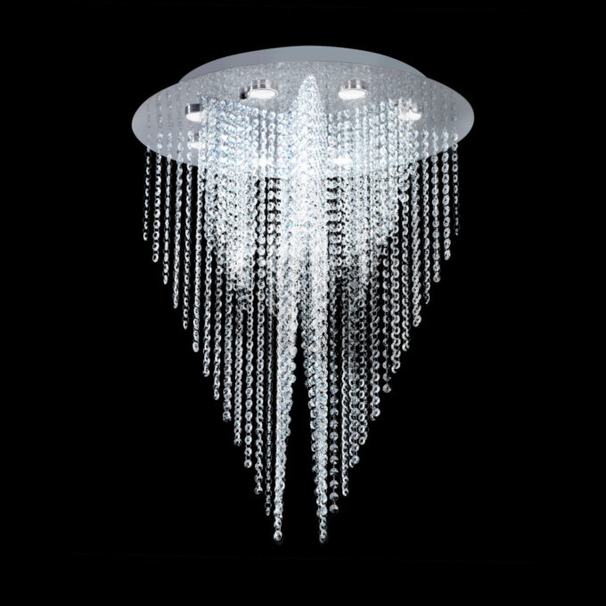 COLGANTE PLAFON ESTRELLA 8 LUCES - LIVING - FB Iluminación