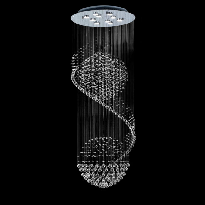 COLGANTE ESFERA DOBLE PLATINO 10 LUCES - LIVING - FB Iluminación