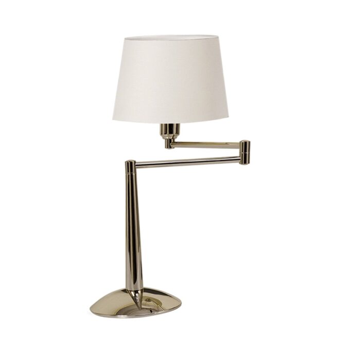 LAMPARA DE MESA BARCELONA 1 LUZ CROMO / ORO - LIVING - FB Iluminación