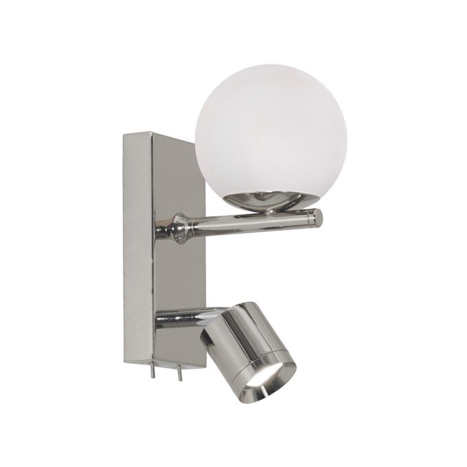 APLIQUE LECTOR RELLEU 2 LUCES CROMO - DORMITORIO - FB Iluminación