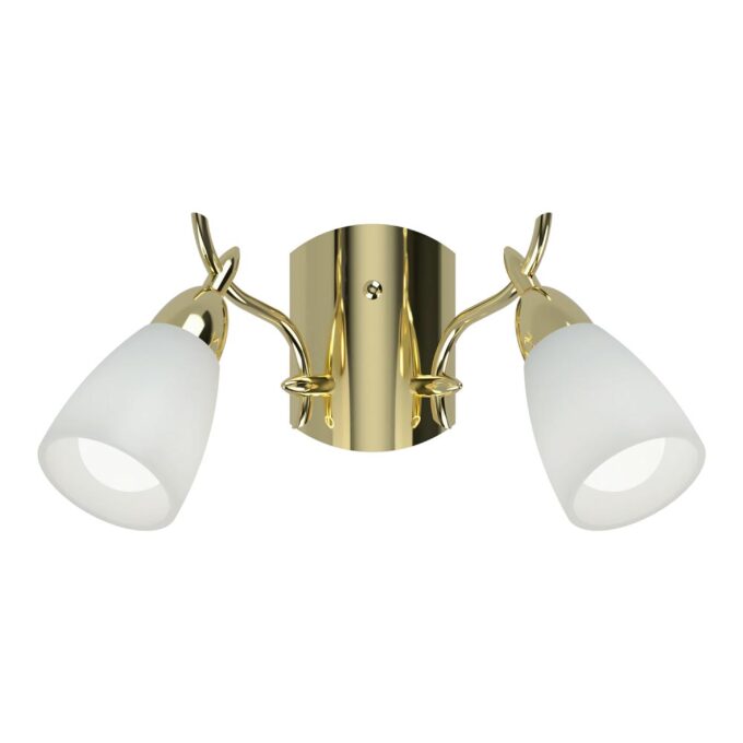 APLIQUE SOL 2 LUCES ORO - LIVING - FB Iluminación