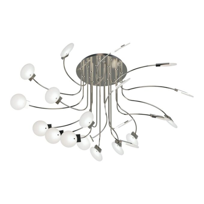 PLAFON MISTERIO 20 LUCES CROMO - LIVING - FB Iluminación