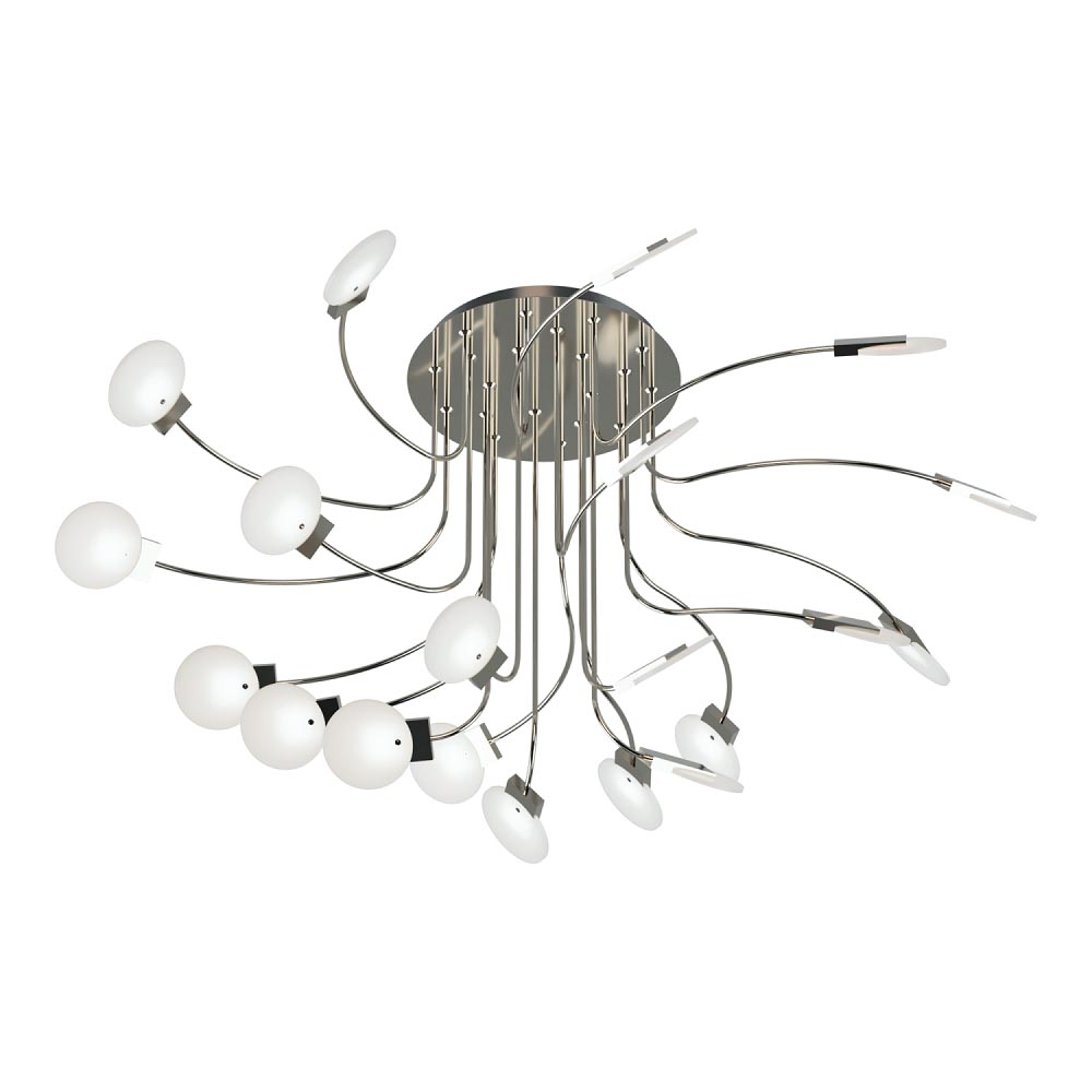 PLAFON MISTERIO 20 LUCES CROMO - LIVING - FB Iluminación