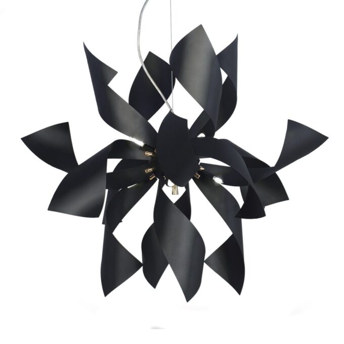 ARAÑA MANDALA 8 LUCES BEIGE, BLANCO O NEGRO - LIVING - FB Iluminación