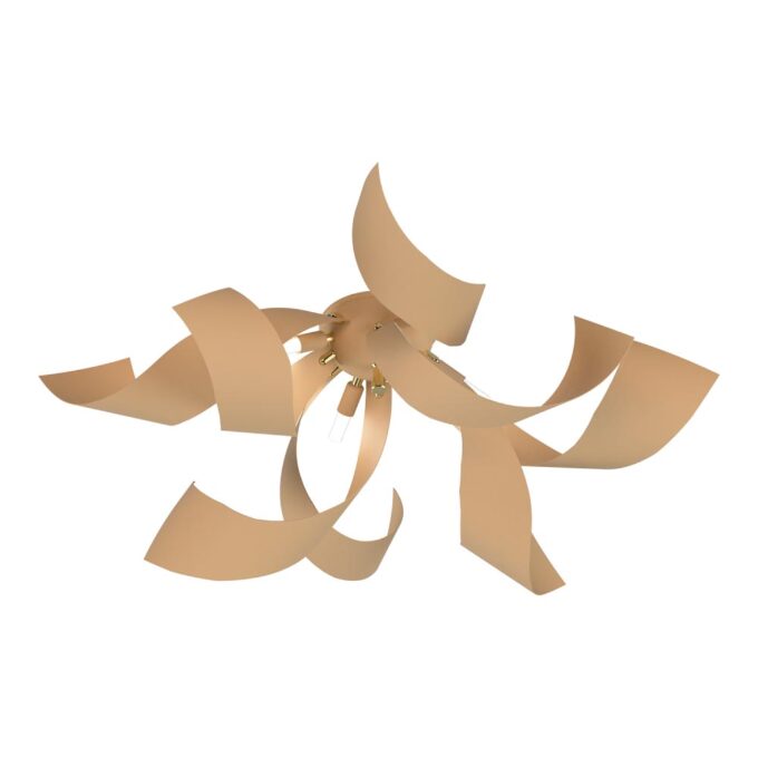 PLAFON MANDALA 4 LUCES BEIGE, BLANCO O NEGRO - LIVING - FB Iluminación