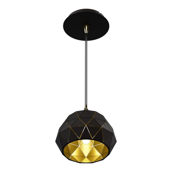 COLGANTE BARI 1 LUZ BLANCO O NEGRO - COCINA - FB Iluminación