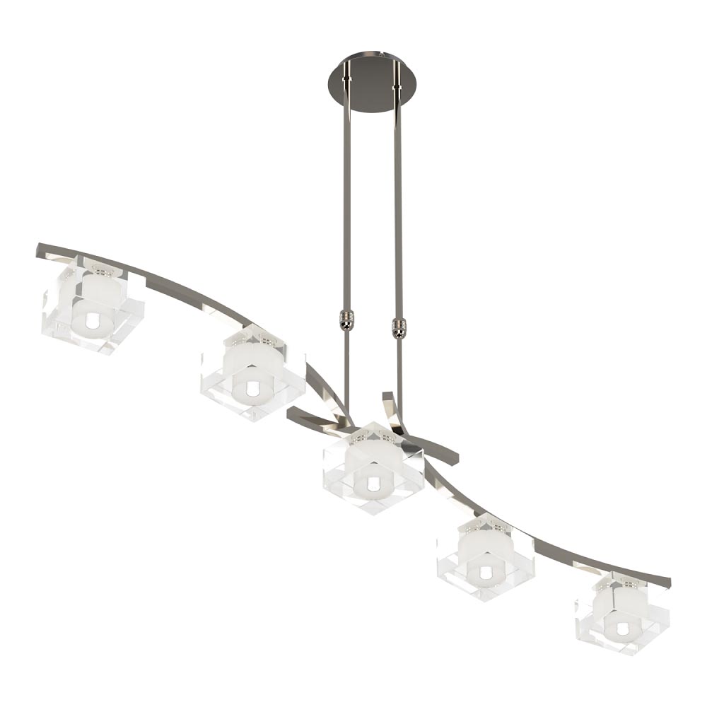 SISTEMA DELTA II 5 LUCES CROMO - COCINA - FB Iluminación