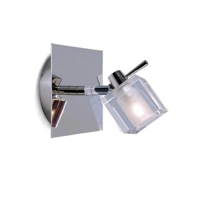 APLIQUE DELTA IV 1 LUZ CROMO - DORMITORIO - FB Iluminación