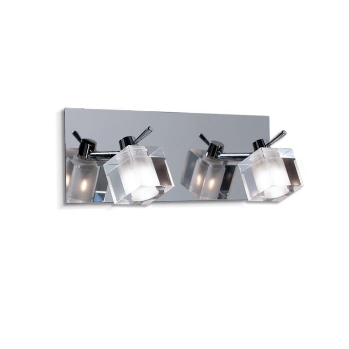 APLIQUE DELTA IV 2 LUCES CROMO - TOILETTE - FB Iluminación