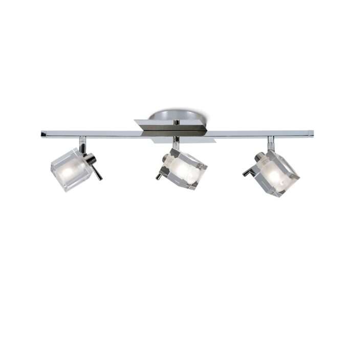 SISTEMA DELTA IV 3 LUCES CROMO - DORMITORIO - FB Iluminación