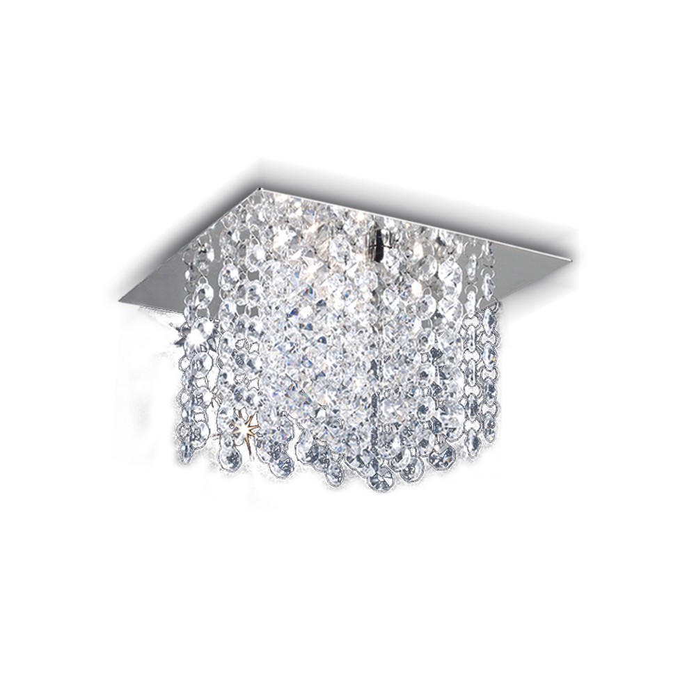 PLAFON TINA 1 LUZ CROMO - LIVING - FB Iluminación