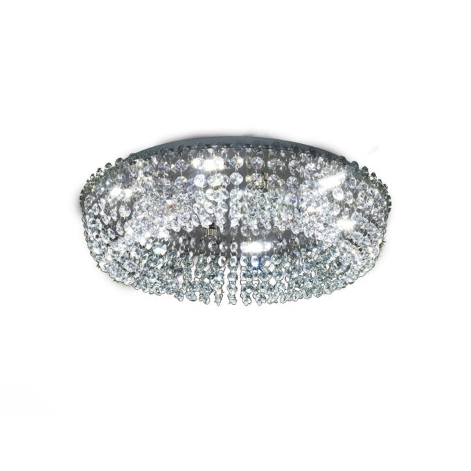 PLAFON PATAGONIA 4 LUCES CROMO POTENCIA 4x6.8W - LIVING - FB Iluminación