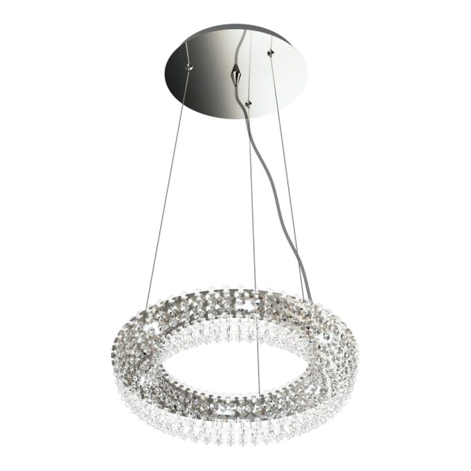 COLGANTE PATAGONIA 6 LUCES CROMO POTENCIA 6x6.8W - LIVING - FB Iluminación