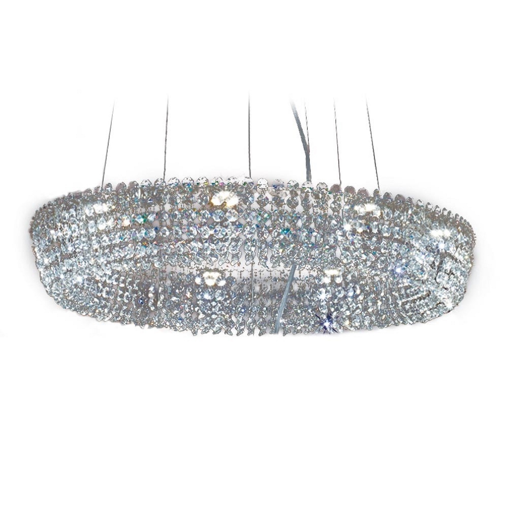 COLGANTE PATAGONIA 9 LUCES CROMO POTENCIA 9x6.8W - LIVING - FB Iluminación