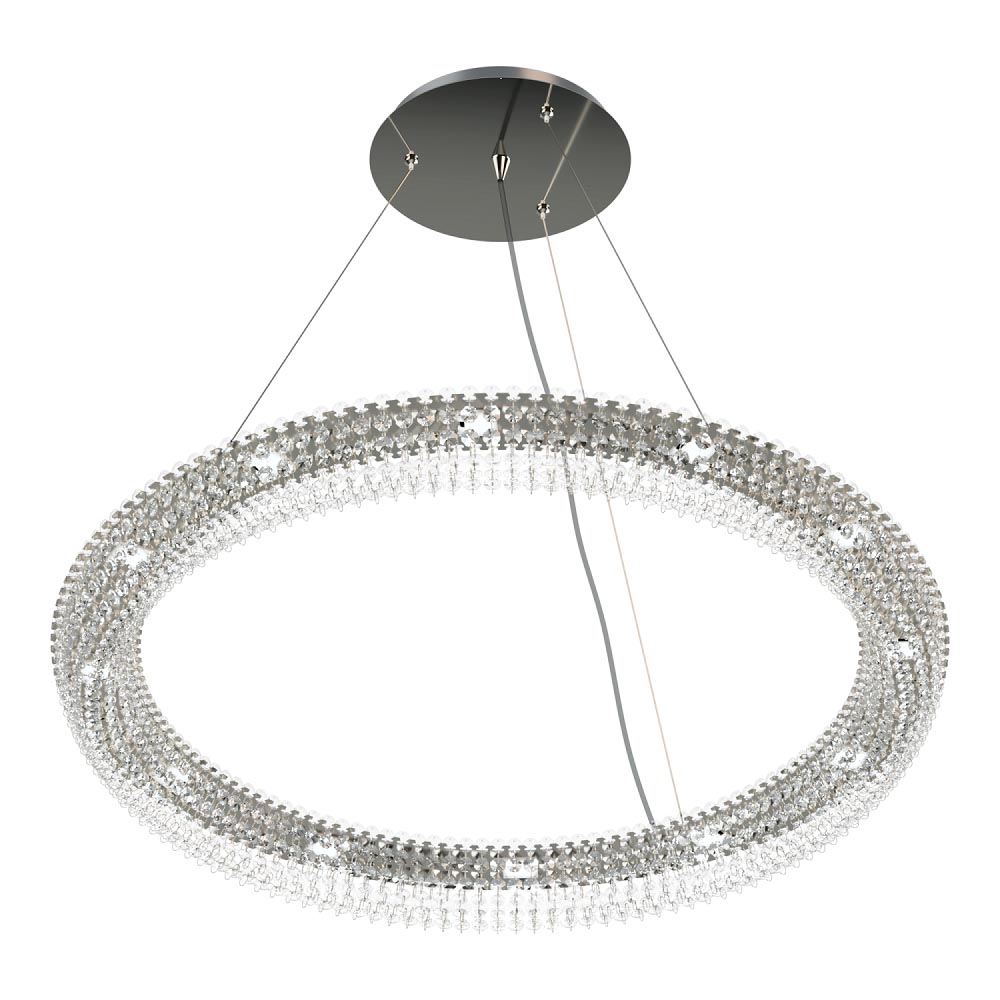 COLGANTE PATAGONIA 12 LUCES CROMO POTENCIA 12x3.4W - LIVING - FB Iluminación