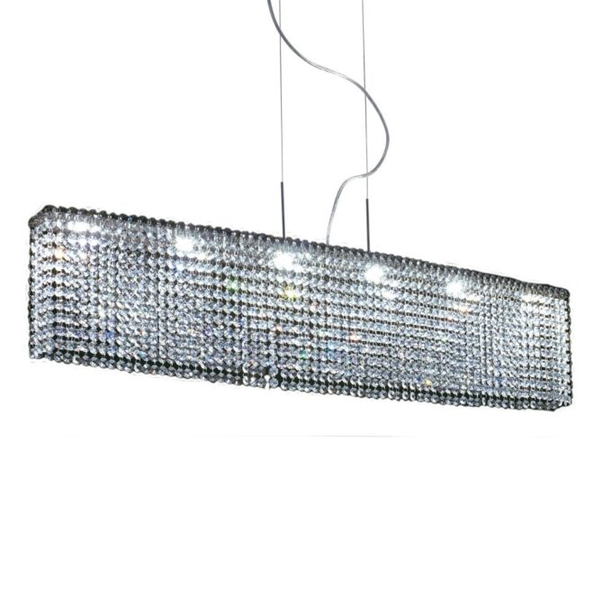 COLGANTE PATAGONIA 6 LUCES CROMO POTENCIA 6x6.8W - LIVING - FB Iluminación