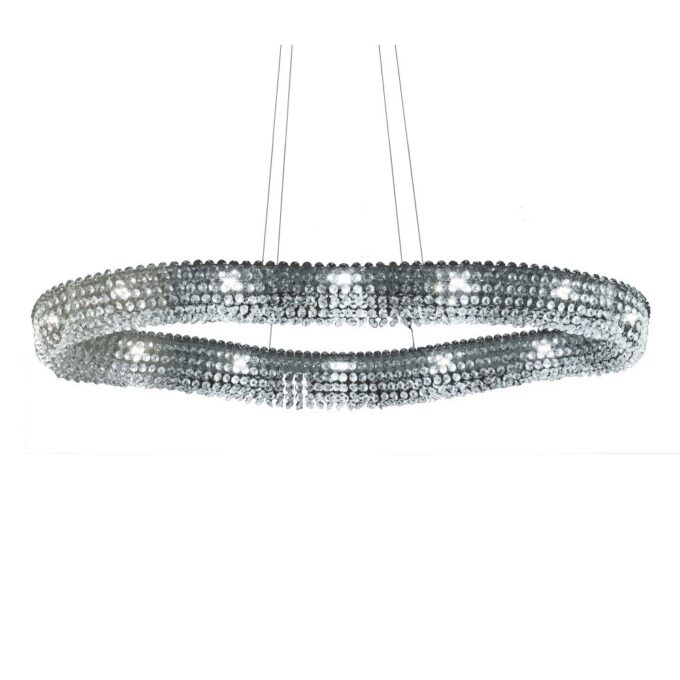 COLGANTE PATAGONIA 12 LUCES CROMO POTENCIA 12x3.4W - LIVING - FB Iluminación