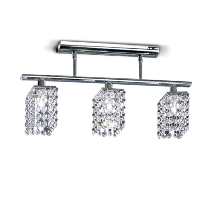 PLAFON PYTON 3 LUCES CROMO - LIVING - FB Iluminación