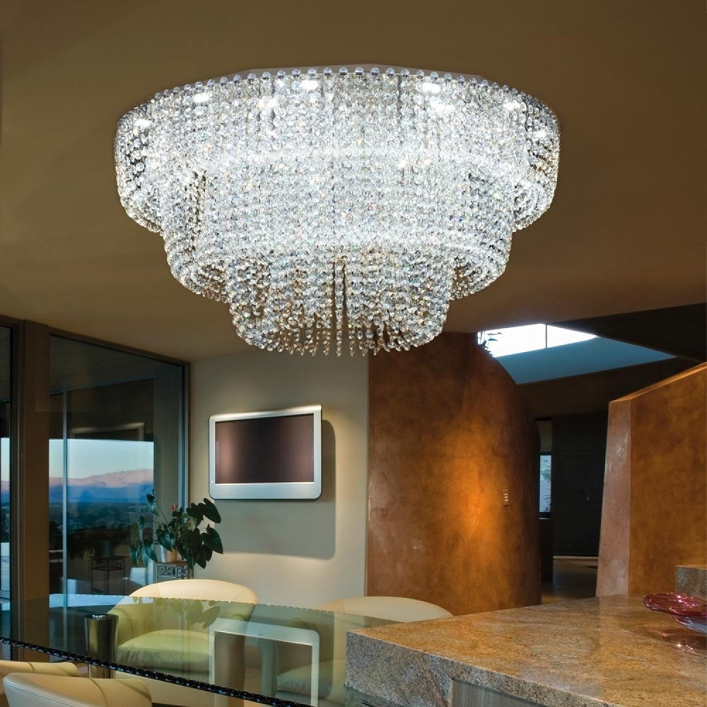 PLAFON PATAGONIA 24 LUCES CROMO POTENCIA 24x3.4W - LIVING - FB Iluminación