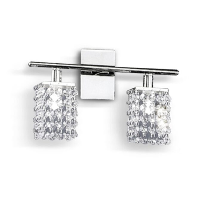 APLIQUE PYTON 2 LUCES CROMO - LIVING - FB Iluminación