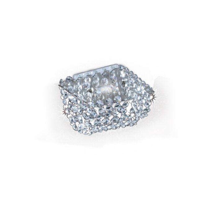 PLAFON PATAGONIA 1 LUZ CROMO POTENCIA 1x6.8W - LIVING - FB Iluminación