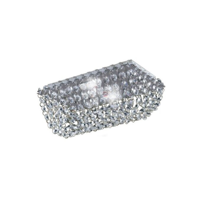 PLAFON PATAGONIA 2 LUCES CROMO POTENCIA 2x6.8W - LIVING - FB Iluminación