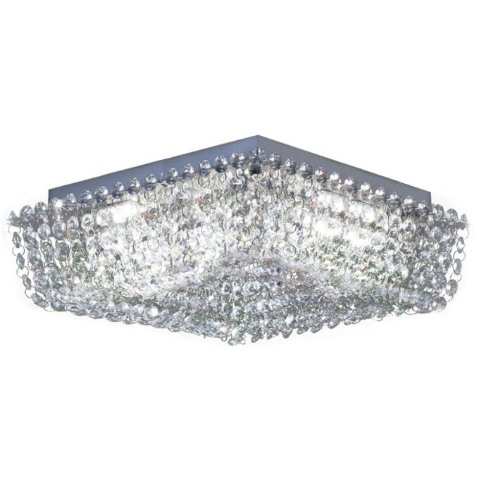 PLAFON PATAGONIA 4 LUCES CROMO POTENCIA 4x6.8W - LIVING - FB Iluminación