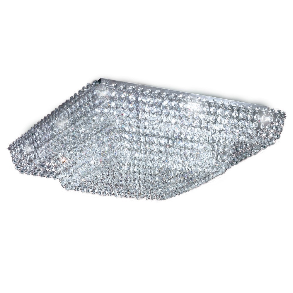 PLAFON PATAGONIA 12 LUCES CROMO POTENCIA 12x3.4W - LIVING - FB Iluminación