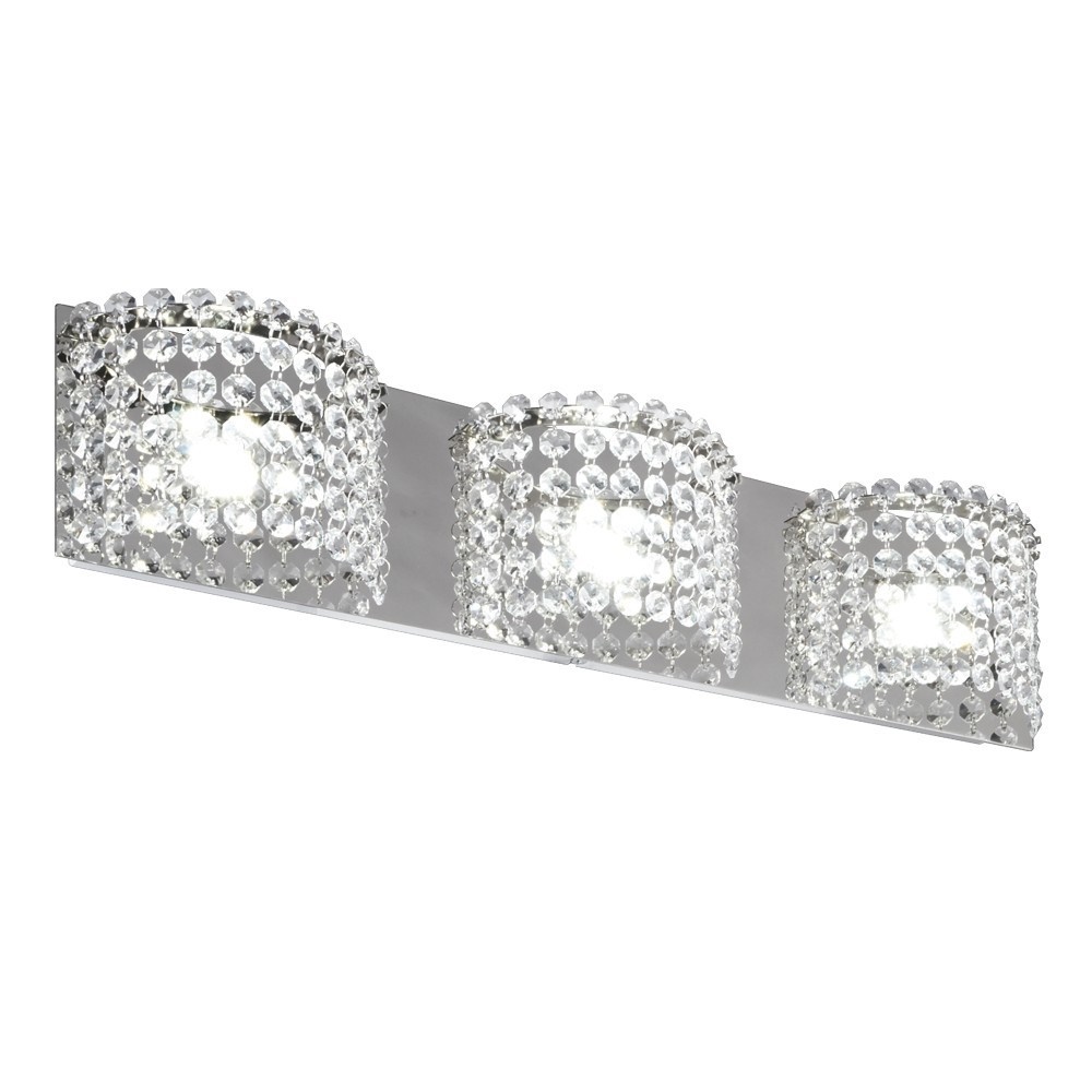 APLIQUE PATAGONIA 3 LUCES CROMO POTENCIA 3x6.8W - LIVING - FB Iluminación