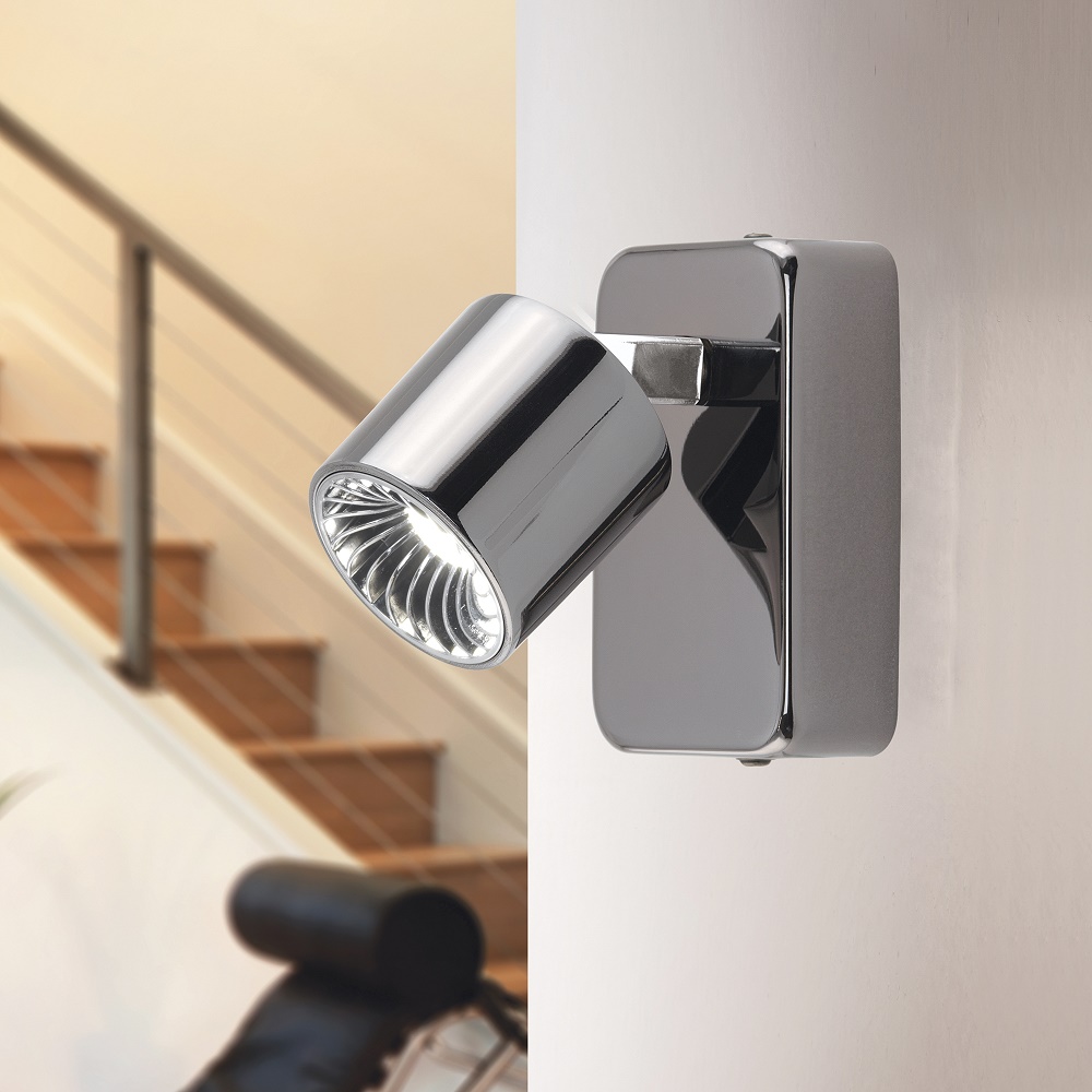 APLIQUE MAURANO 1 LUZ NEGRO 1x5W - DORMITORIO - FB Iluminación