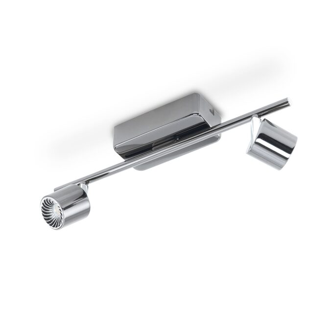 SISTEMA MAURANO 2 LUCES NEGRO 2X5W - TOILETTE - FB Iluminación