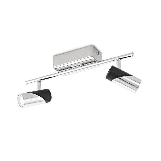 SISTEMA BERNEDO 2 LUCES CROMO 2x5W - LIVING - FB Iluminación