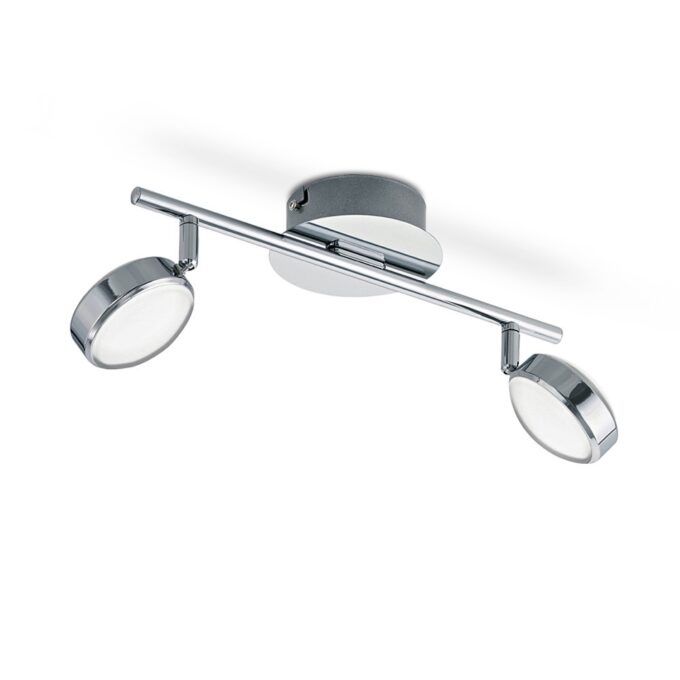 SISTEMA SALTO 2 LUCES CROMO 2x5,4W - TOILETTE - FB Iluminación