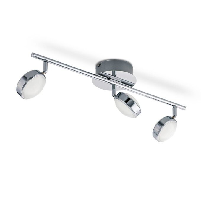 SISTEMA SALTO 3 LUCES CROMO 3x5,4W - LIVING - FB Iluminación